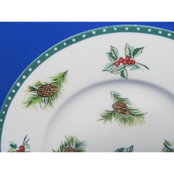Mikasa Christmas Wish 8 1/2" Salad Plate Ultima + Super Strong China HK713 - Picture 3 of 8